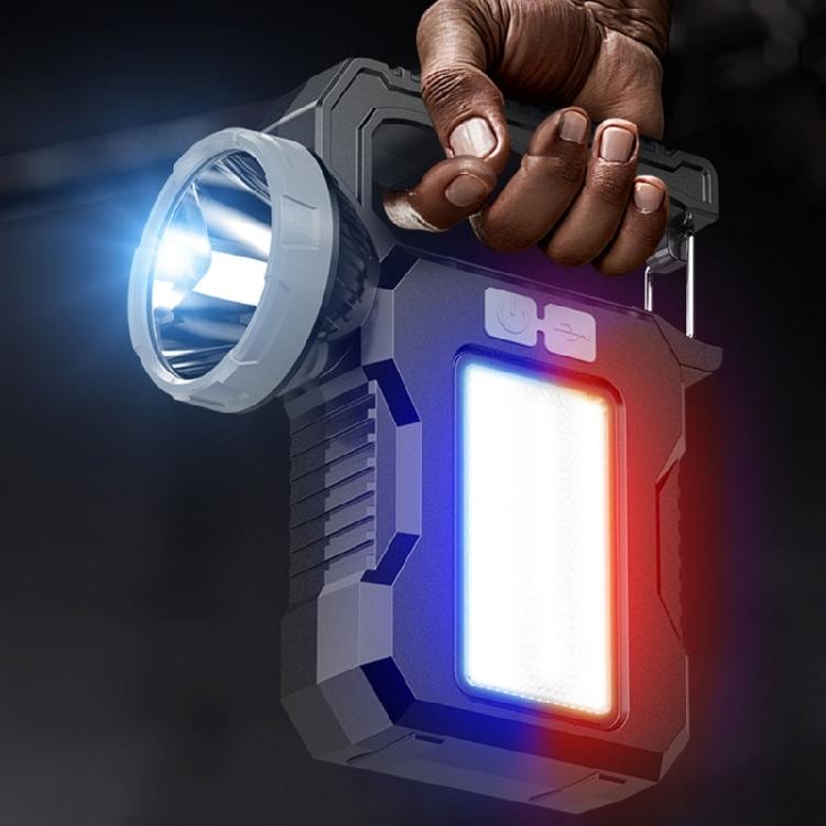 Solar Power Flashlight USB Charging Solar LED Flashlight with High Brightness ABS Suitable for Hiking & Emergency Use