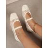 Breathable Mesh Women's Plus Size Flats 2025 Summer New Arrival Korean Style Casual Flat Shoes Soft Sole Sweet Style