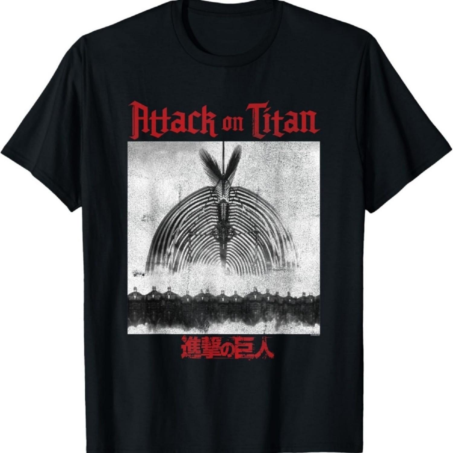 

Attack on Titan Season 4 The Rumbling Wall Titans Anime T-Shirt XXXXXL різнокольоровий
