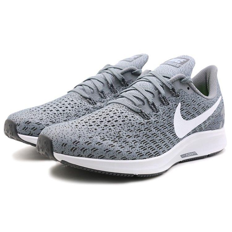Nike Pegasus 35 Mesh Cushioning Slip Resistant Cushioning Slip Resistant Low top Casual Running Shoes Men's Gray 942851-005
