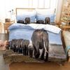 3D Elephant Bedding Sets Duvet Cover Set With Pillowcase Twin Full Queen King Bedclothes Bed Linen