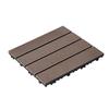 Interlocking Deck Tiles Plastic Wood 10 Pack 12"x12" Waterproof for Porch
