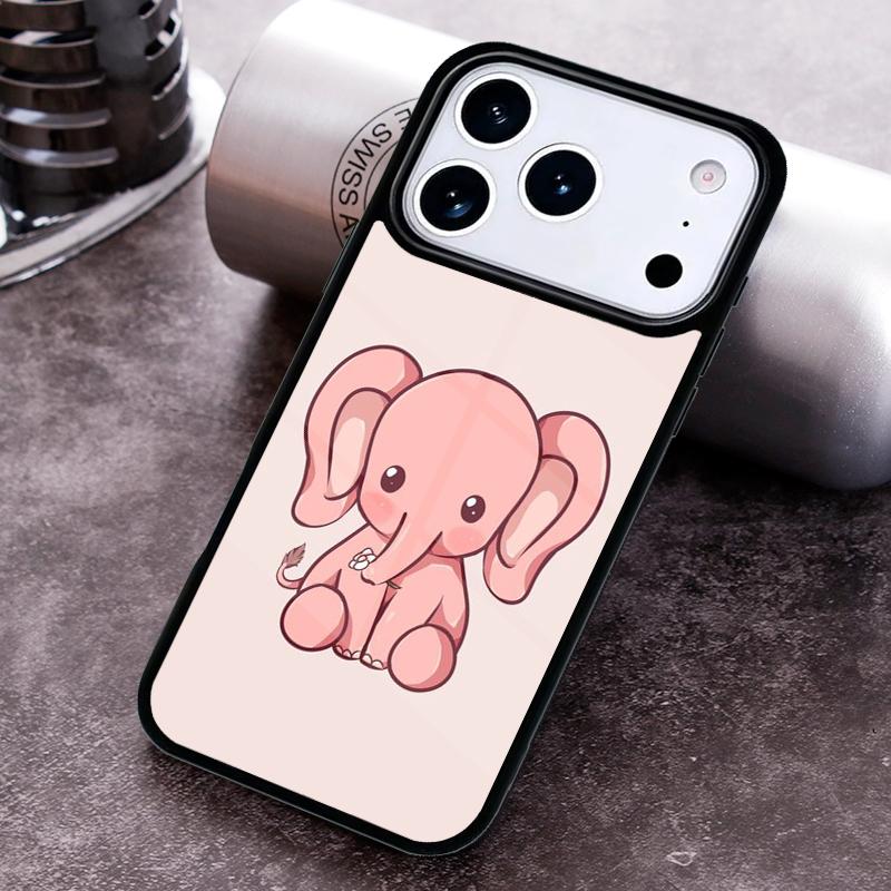 

Baby Elephant Moon Phone Case For iPhone 17 16 15 14 13 12 11 Pro Max Plus 17Air Soft Silicone Cover iPhone Air