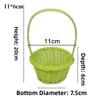 Beautiful Handmade Flower Storage Basket Hand-Woven Round Shape Storage Baskets Shopping Storage Hamper Basket