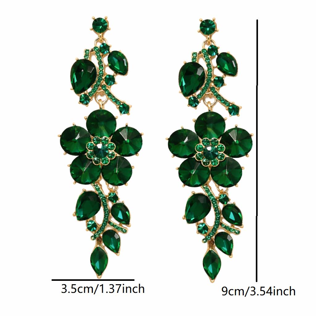 Versatile Light Luxury Flower Tassel Earrings for Women's Banquet and Wedding Versatile Accessories New Hot Selling