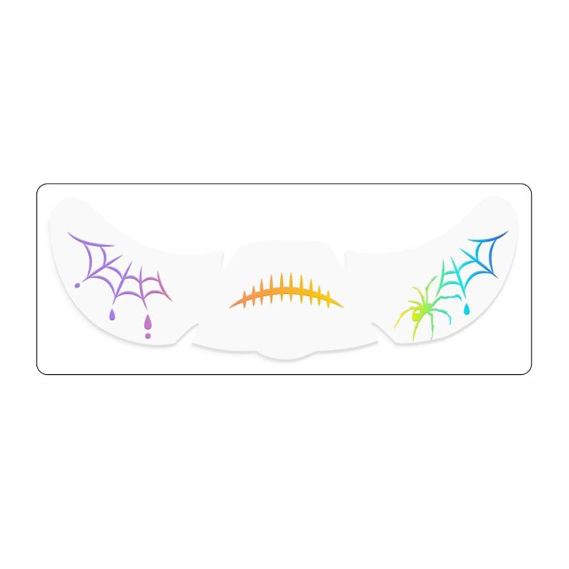 1Pcs Laser Halloween Freckle Tattoo Patch,Temporary Tattoo Stickers Hot Stamping Freckles Makeup Patches Face Makeup