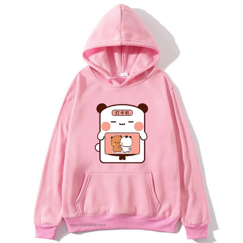 Anime Bubu Dudu Print Hoodies for Men Women Clothing Funny Cartoon Graphic Streetwear Long Sleeve Fleece Loose Hooded Sweatshirt