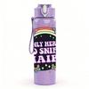 1PC Only Here To Shut Chairs Funny Print 750ml Color Plastic Sports Water Bottle Leakproof Flip Straw Lid Suitable for Sports Office Home Use