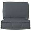 Pallet Cushion Set 2 pcs Anthracite Oxford Fabric