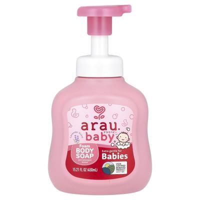 Arau.baby, Foam Body Soap, Lavender, 15.21 Fl Oz (450 Ml)