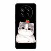 Funda For Honor Magic7 Pro Case Cute Cartoon Black Silicone Soft Phone Cases For Honor Magic 7 Pro Back Cover Case 7Pro Coque