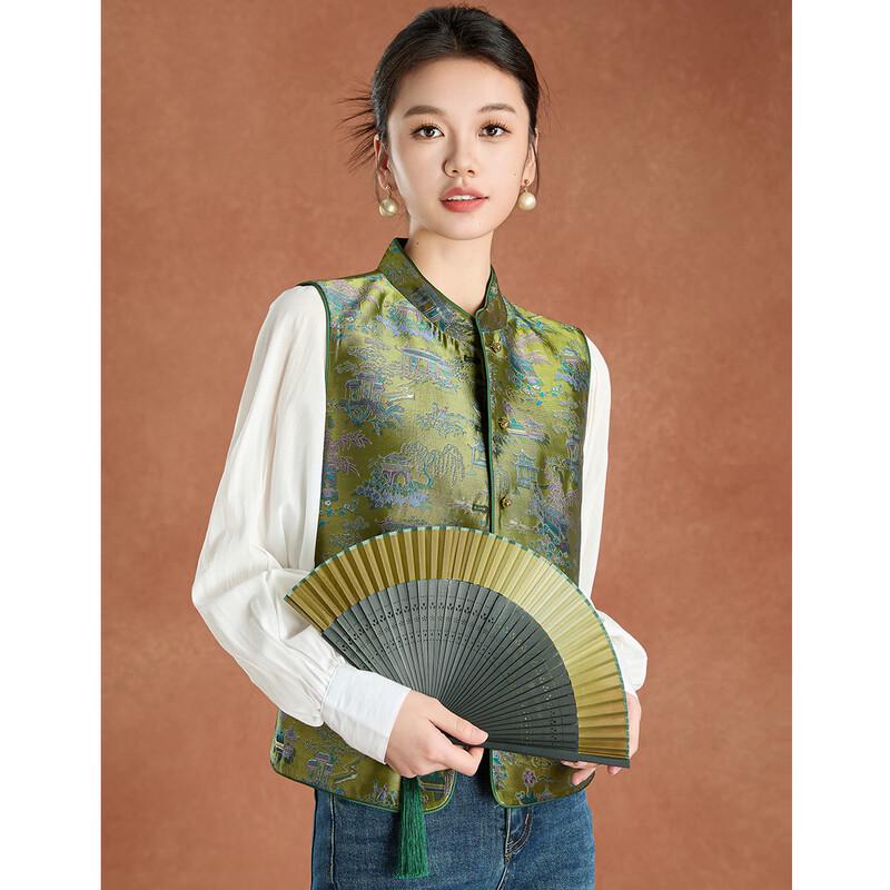 Meilannie New Chinese Style Jacquard Sleeveless Vest