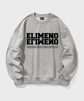 ELIMENO El Seoul Club Oversized Sweatshirt Gray (Black)
