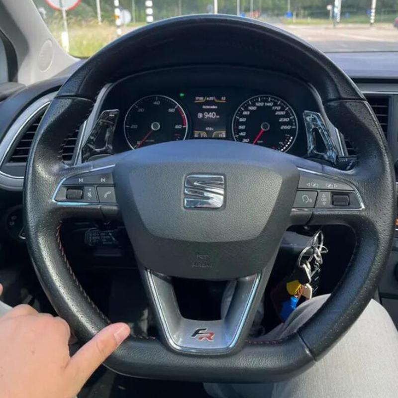 Kierownica z nadrukiem włókna węglowego Łopatki zmiany biegów ABS Do Seat Leon Cupra 4F 5F Mk3 Mk4 Ibiza 6F Arona Ateca Leon St Alhambra