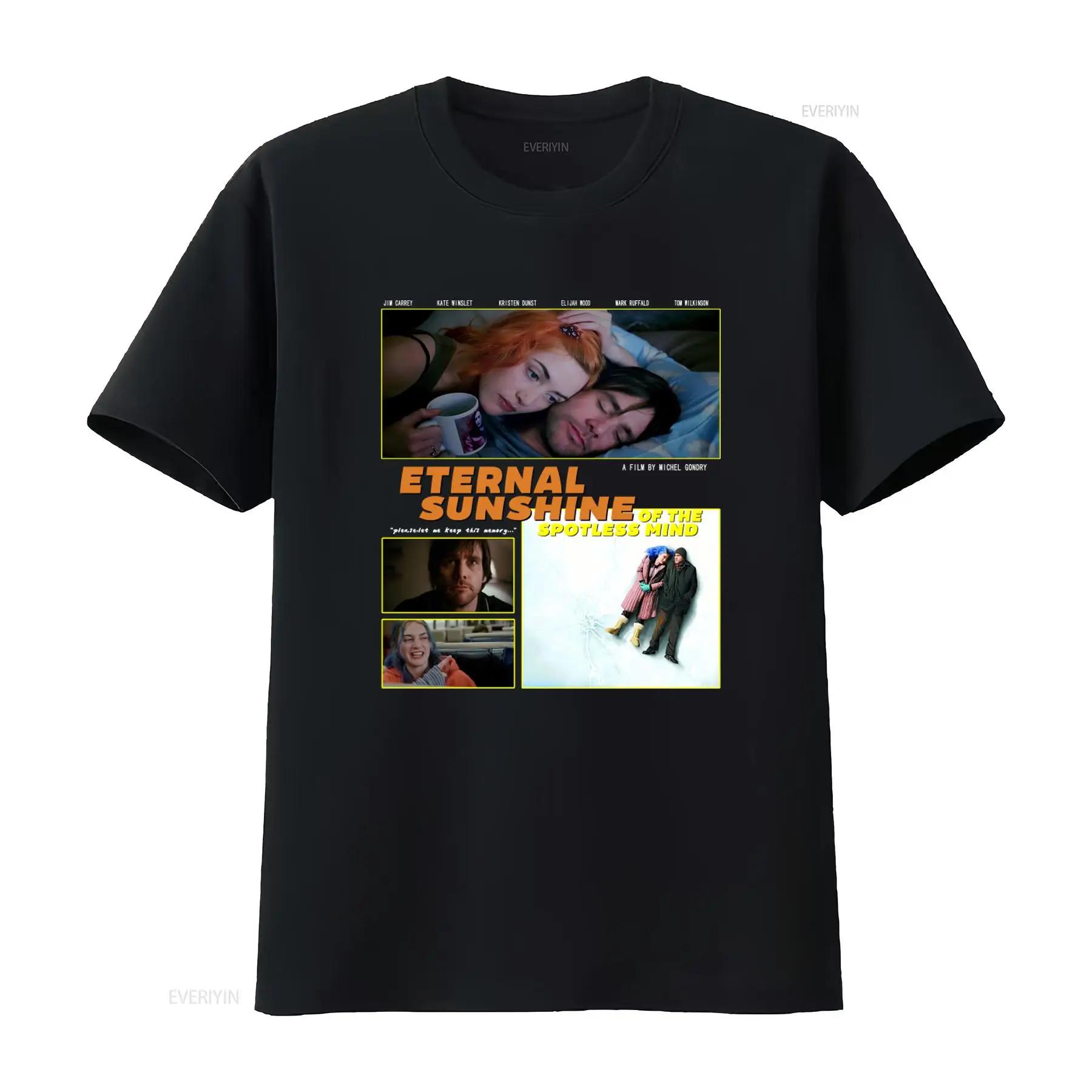 

Eternal Sunshine of the Spotless Mind Movie T Shirt Vintage Retro Romantic Lovers Style Washed Oversized vintage Washed fashi... S разноцветный