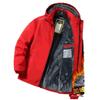 Men's Winter Hooded Windproof Cotton Jacket - Thick Fleece Lined Warm Coat for Autumn/Winter