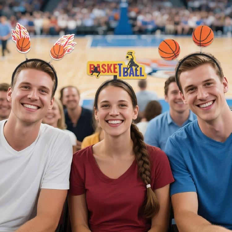 Basketball Championship Hairhoop Sporty Hairband with Nonwoven Fabric Design For Sports and Basketball Enthusiasts