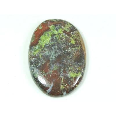 31X45X05 MM Přírodní Dračí Jaspis Oválný Tvar Kabošon Volný Drahokam 72Cts. SY-460