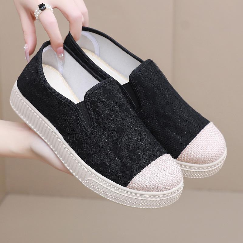 New Casual Sneakers Summer Soft Bottom Lightweight Breathable Slip-on Mesh Sports Walking Women's Shoes