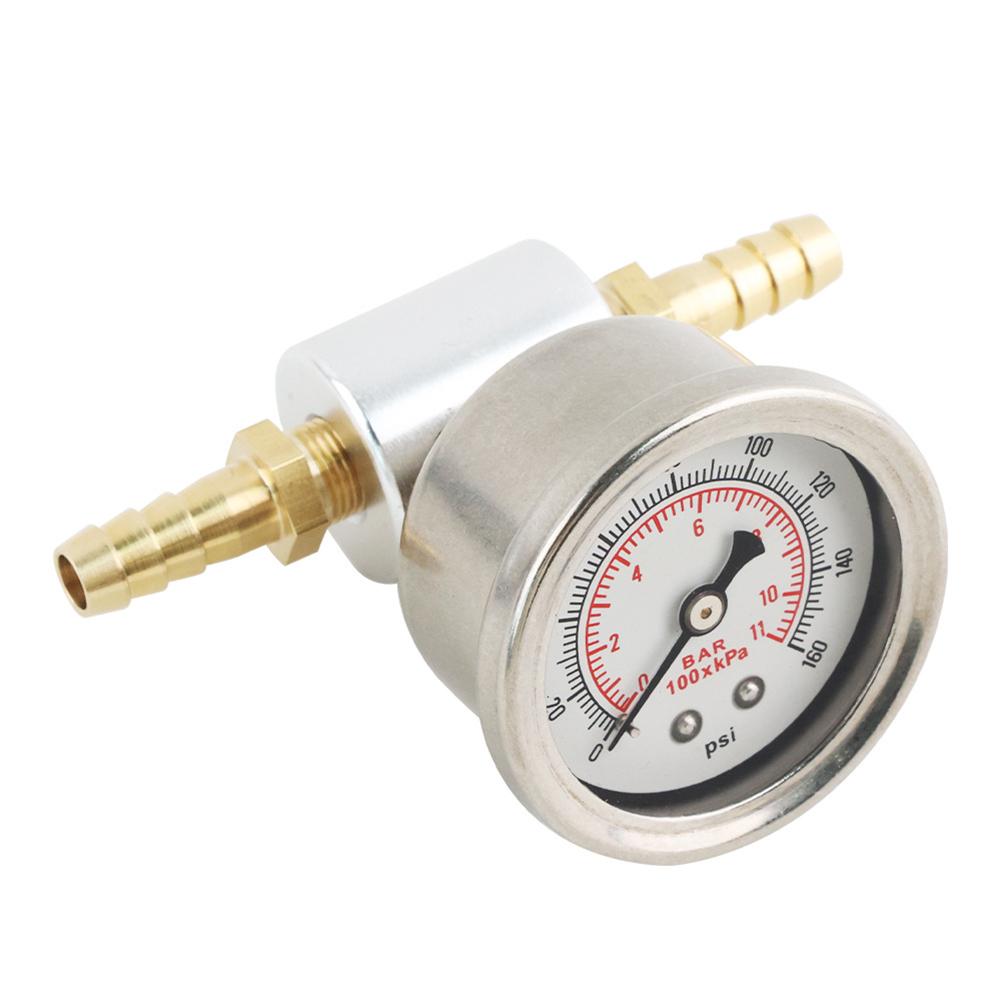 Liquid Filled Gauge Easy Installation Universal Fuel Gauge Fuel Pressure Gauge High-Quality For Fuel Systems Oil Systems Water