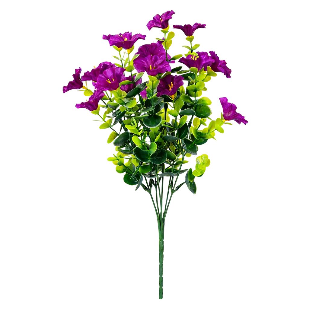 Sztuczne Kwiaty Zewnętrzne, Sztuczny Jedwabny Powój Z Liśćmi, Dostępny W Różnych Kolorach, Odpowiedni Do Ganów, Tarasów, Patio, Ogrodów