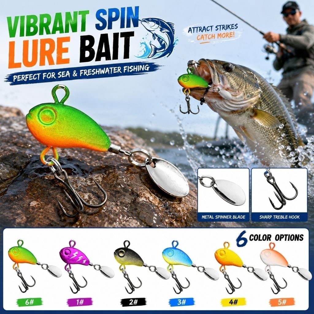 VIB Fishing 8g with Rotating for All Depth Casting