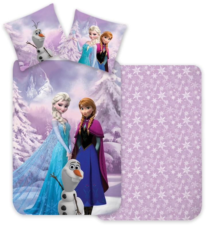 Baumwollbettwäsche 100x135 Frozen Anna und Elsa