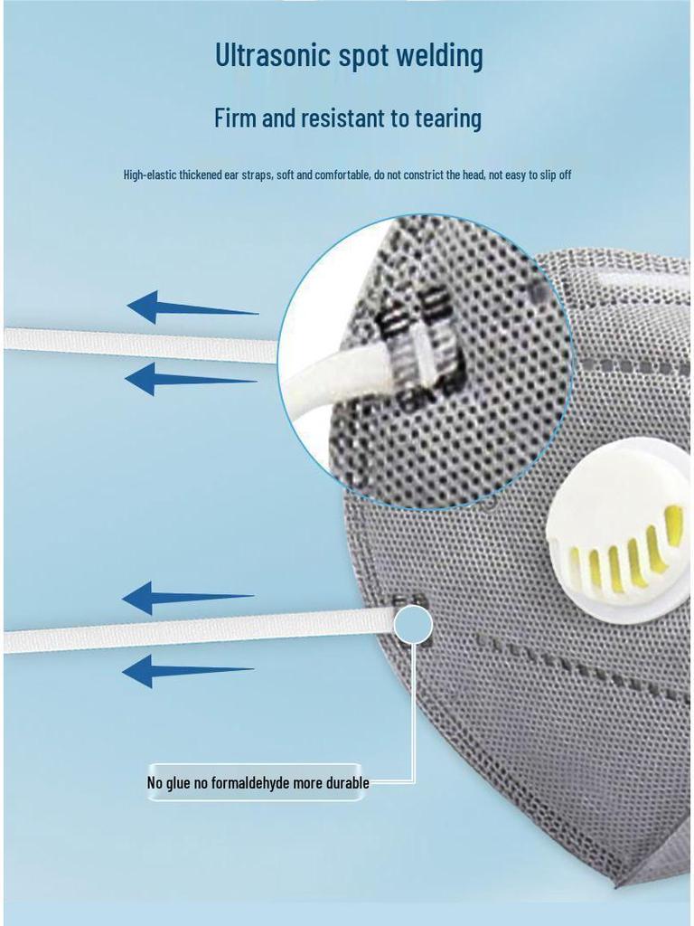 Formaldehydresistent KN95 Svetsmask med Andningsventil - Industriellt Dammskydd