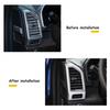 Chrome Inner Dash Side Conditioning Vent Outlet AC Cover Trim For Ford F150 15+