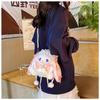 Lolita Bag Handmade Lolita Handmade Rabbit Bag Drawstring Diagonal Span Can Be Double Shoulder Large Capacity Pearl Plush Female Cute