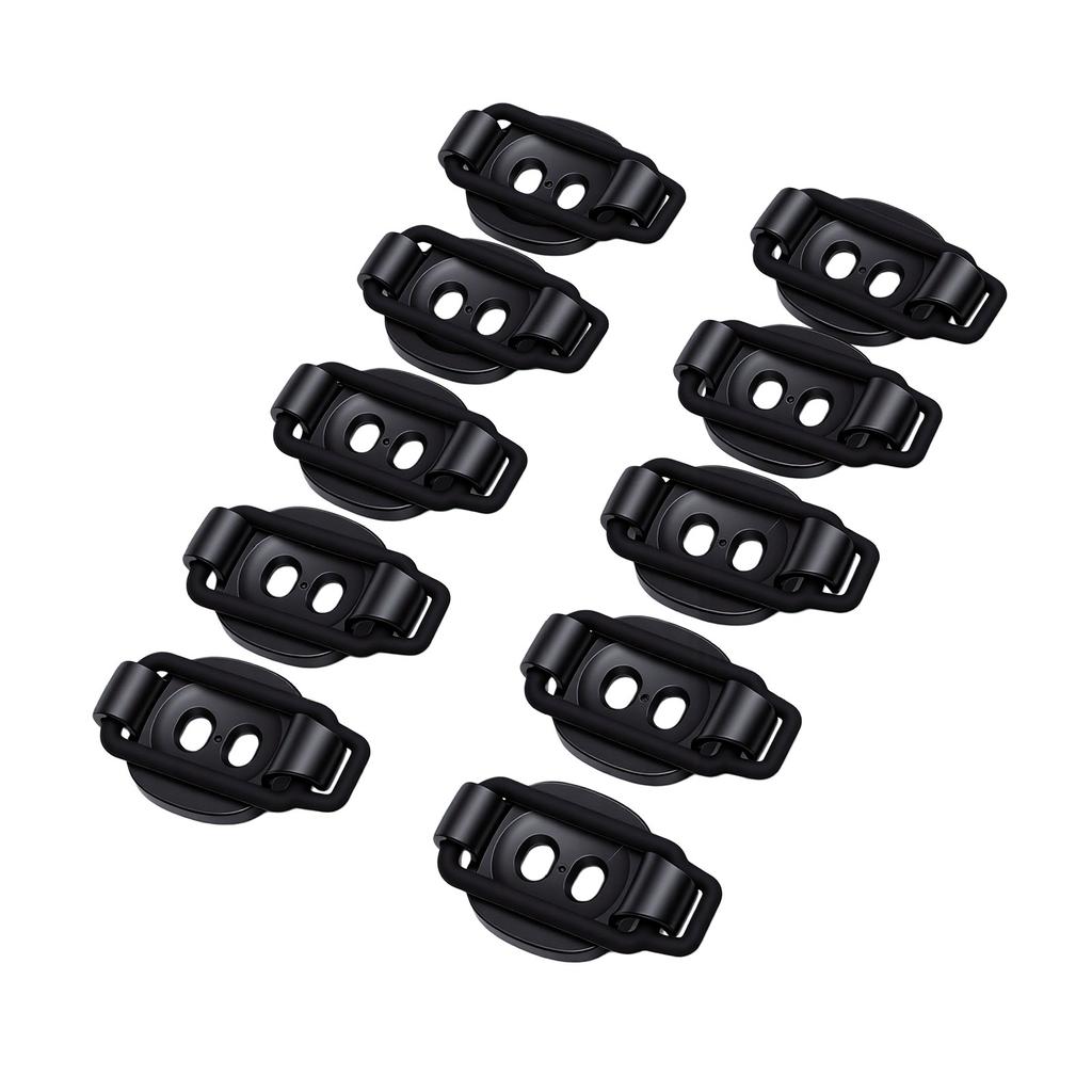 Cable Management Clips Adjustable Self Adhesive Cord Organizer with Elastic Loop for Home Office Game Rooms