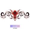 Merry Lady Abdomen Waist Color Tattoo Sticker Set of 4