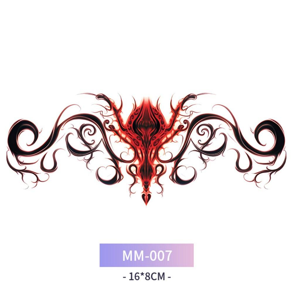 Merry Lady Abdomen Waist Color Tattoo Sticker Set of 4