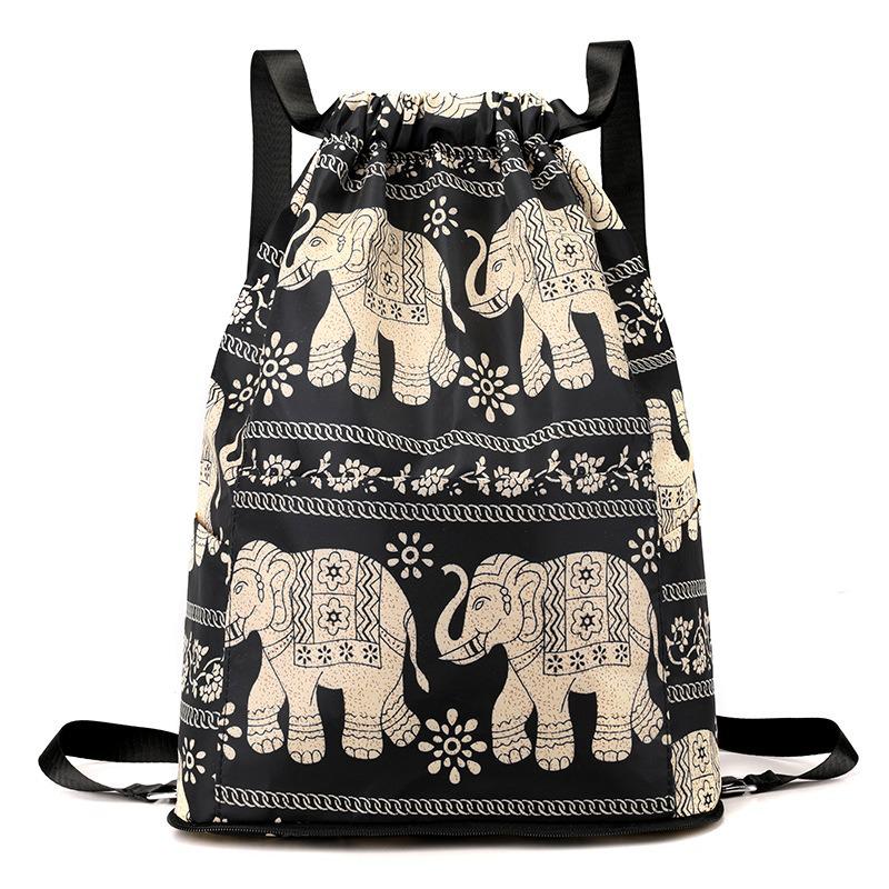 Lightweight Foldable Drawstring Backpack for Travel and Sports Fitness