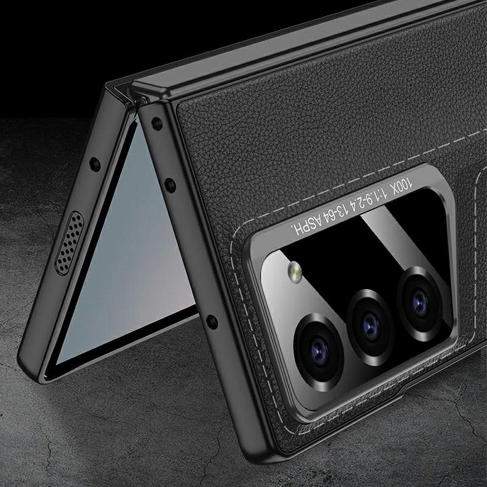 GKK For Samsung Galaxy Z Fold6 5G Case Hard PC+PU Ultra Slim Phone Cover with Screen Film