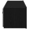 TV Wall Cabinet 2 Pcs Black Oak Effect 100 X 35 X 31 Cm