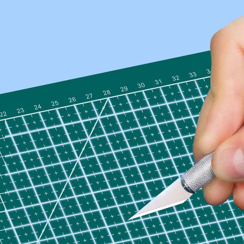1Pc A5 Self Healing PVC Cutting Mat Workbench Patchwork Cut Pad Sewing Manua Knife Engraving Leather Cutting Board Side Underlay