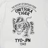 Onitsuka Tiger Graphic Tee Round Neck Short Sleeve Slim Fit Fashion Trendy Printed T-Shirt Unisex tops White 2183B620-100