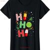Funny Pharmacist Technician Christmas Ho Ladies Crewneck T Shirt Vintage Washed Comfortable Streetwear Slightly