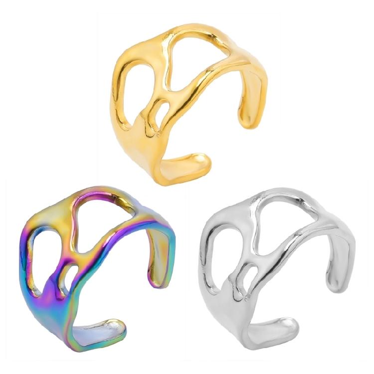 Fashionable Comfortable Rings Unique Irregular Alloy Rings Fashion Accessory Comfortable Wear Ring for Stylish Outfits