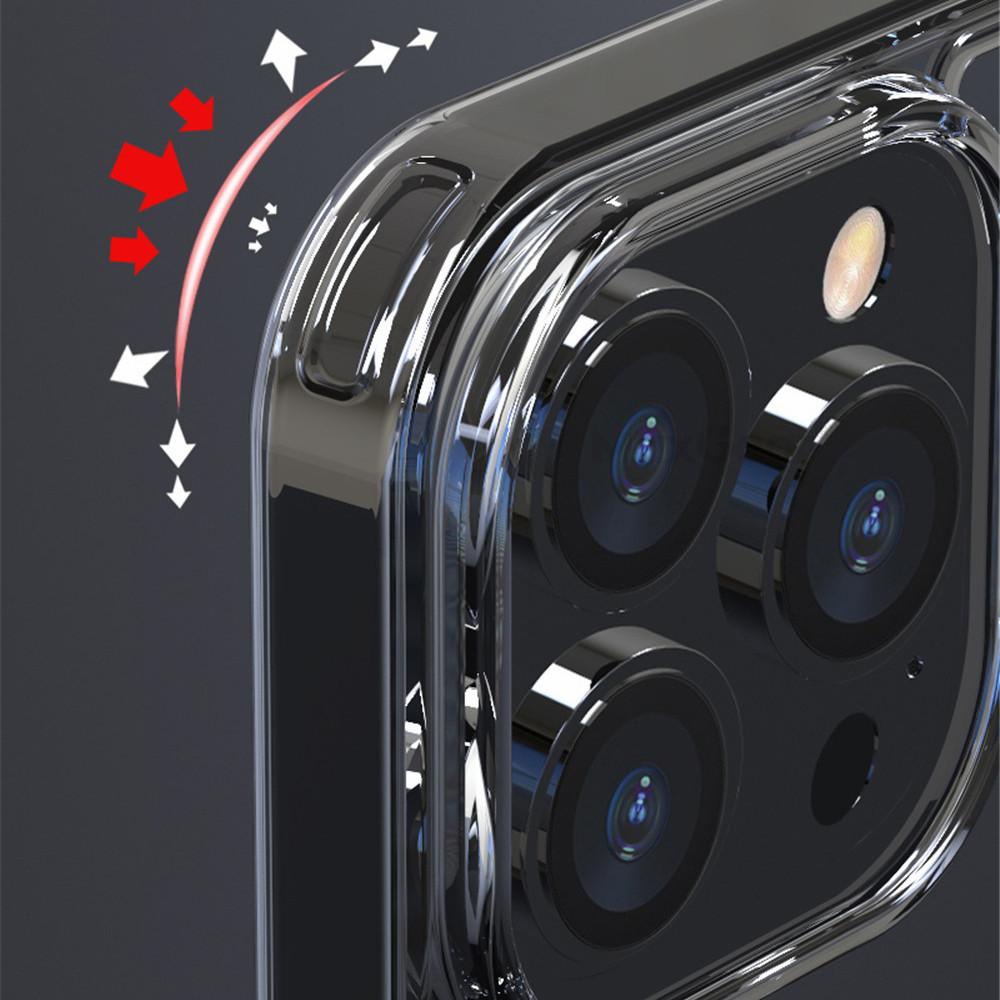 HD Tempered Glass Clear Case For iPhone 15 14 13 12 11 Pro Max XR XS 7 8 Plus Mini Luxury Transparent Soft Frame Hard Back Cover