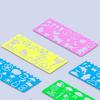 Graffiti Stencil Scratch Art Paper Card Set Rainbow DIY Drawing Board Scratch Off Paper Book  Gifts