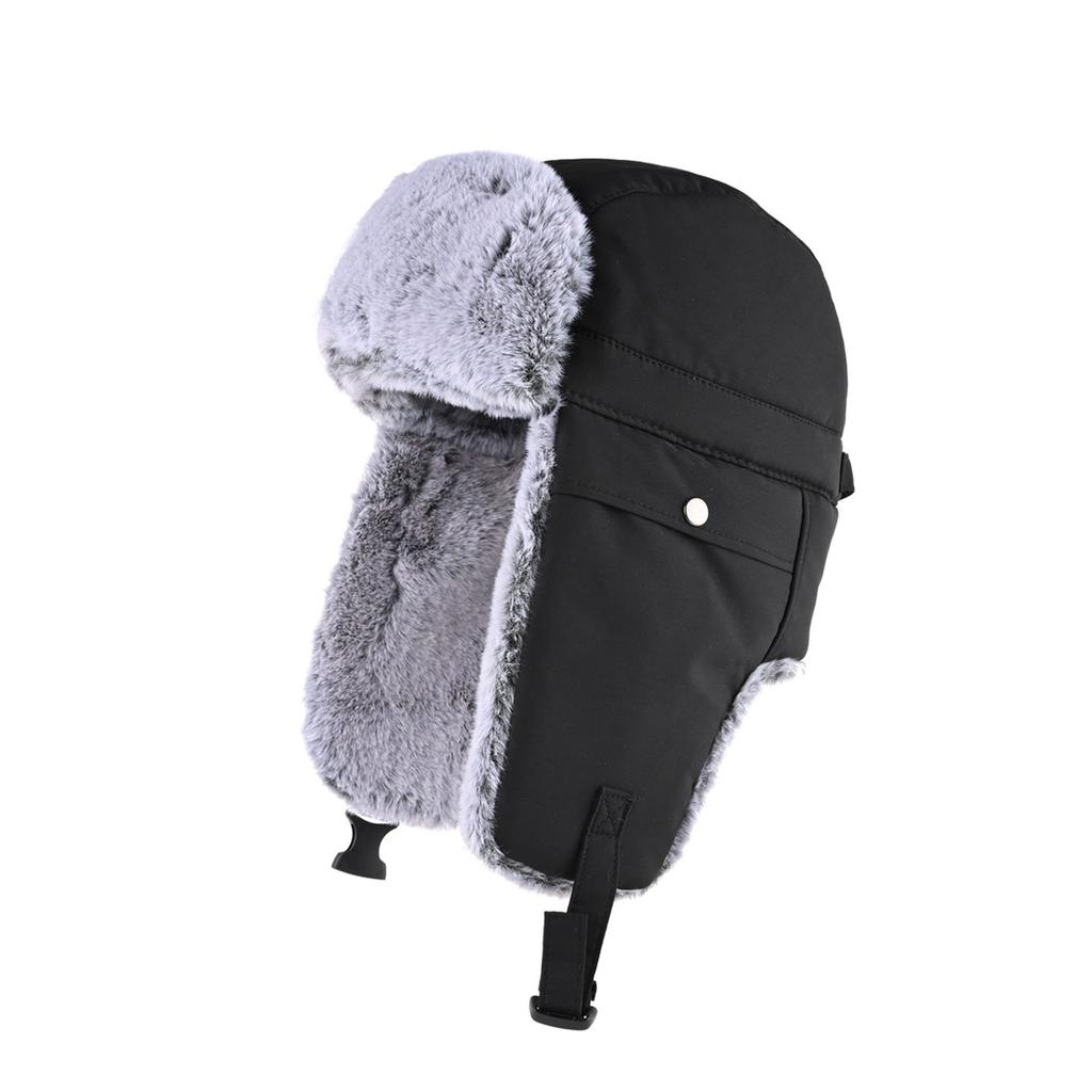 Chapeau homme hiver velours épaissi chapeau femme chaud et coupe-froid ski équitation voiture électrique protection des oreilles chapeau en coton tendance