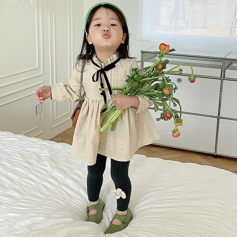 Toddlers Nine-Point Pantyhose Western Style Comfortable Baby Leggings