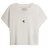 Jeans Women's Embroidered Ribbed Short Sleeve T-Shirt