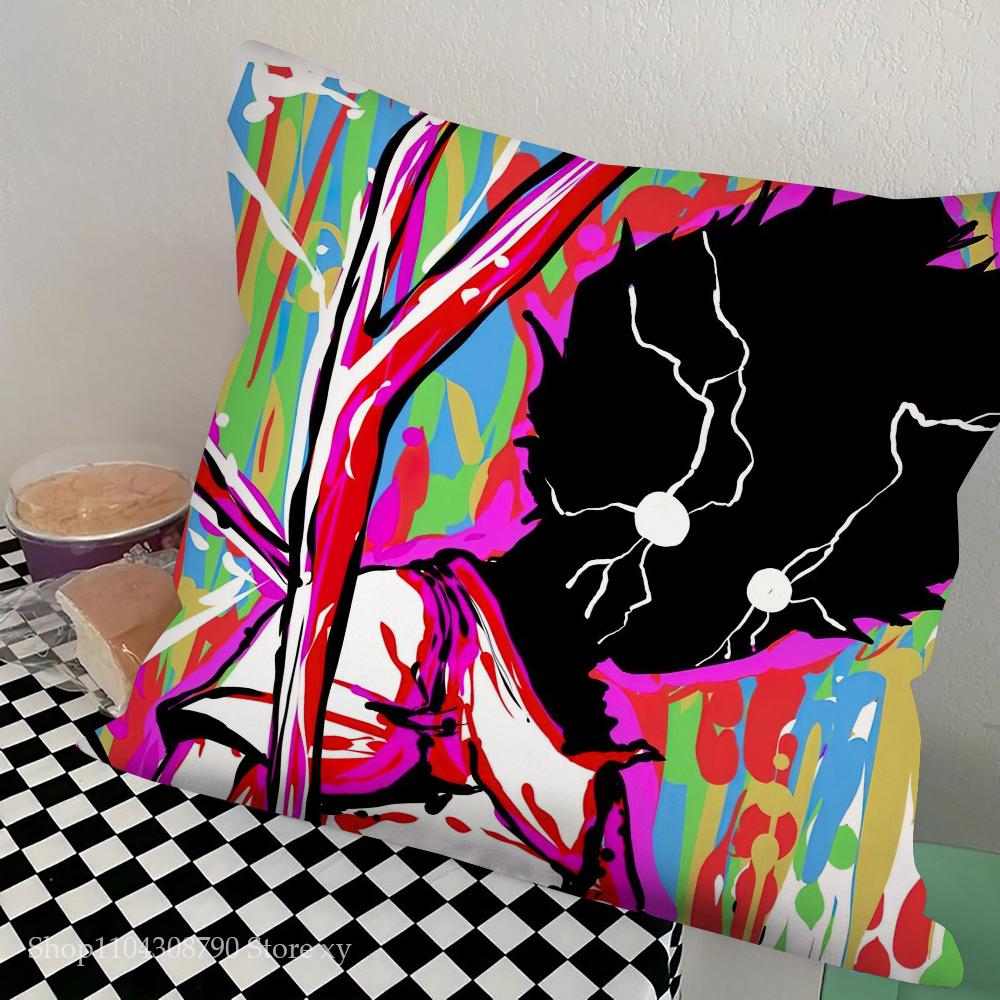 Anime Mob Psycho 100 Pillow Case Square Pillow Bedroom Sofa Leisure Comfort Cushion Car Living Room Home Decoration