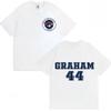 Off Campus Briar University Trikot Graham 44 22 T-Shirt TV-Serie Mode Herren Damen T-Shirt Oversized Baumwolle Sommer Kurzarm
