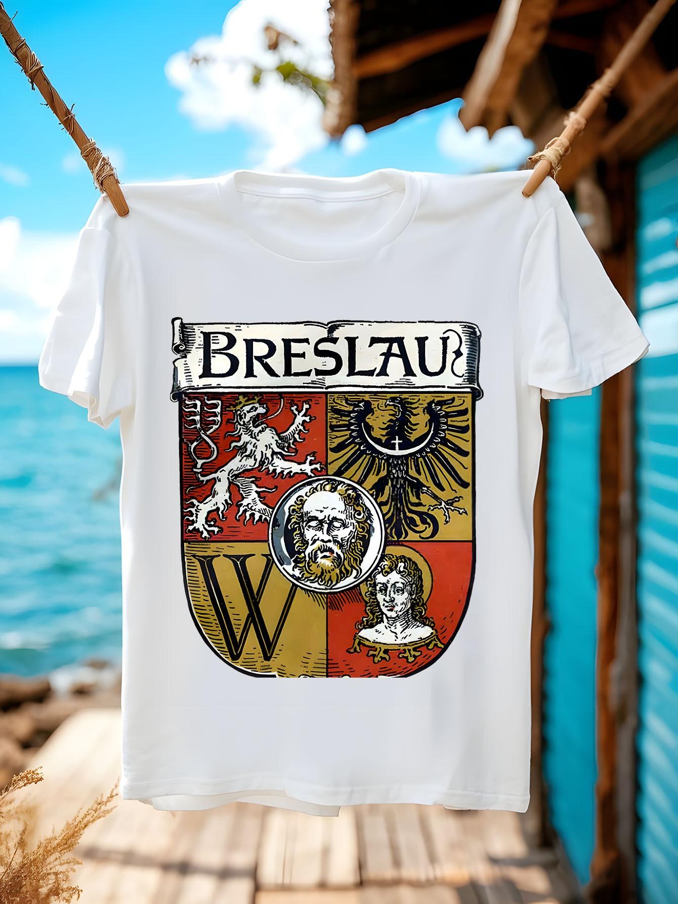 Breslau City Emblem Tshirt - Vintage German Shield Design... XXL
