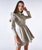Kwajipyuliti Vegan Leather Flare Dress