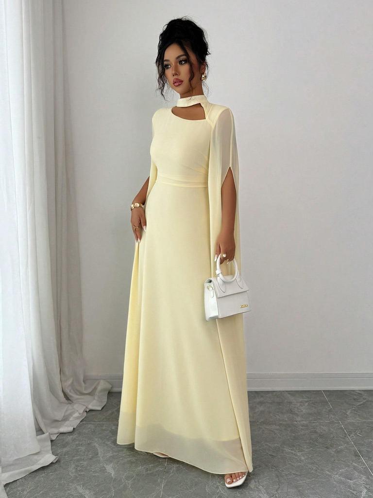 Autumn Formal Puff Sleeve Cardigan Dress - Luxurious Princess Style
